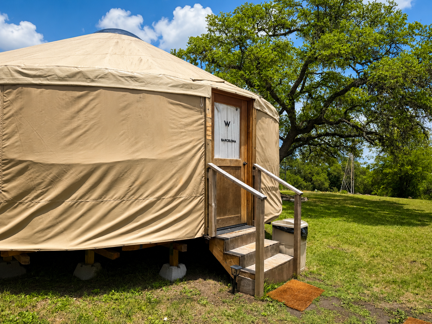 The Barcelona Yurt exterior