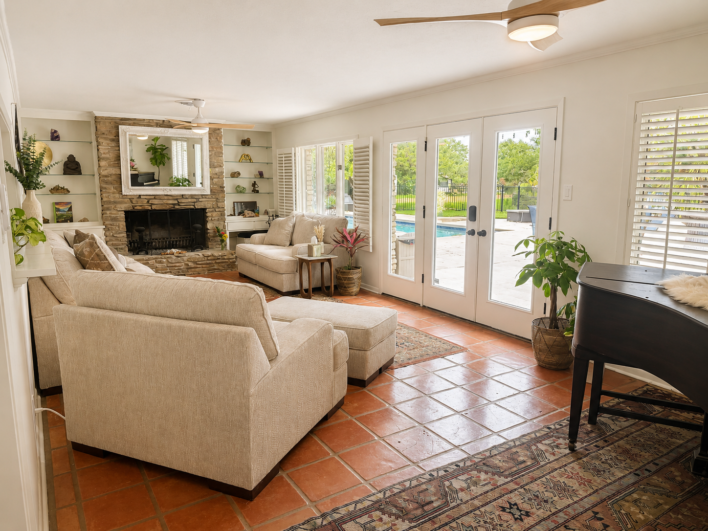 Within Center retreat house — living room