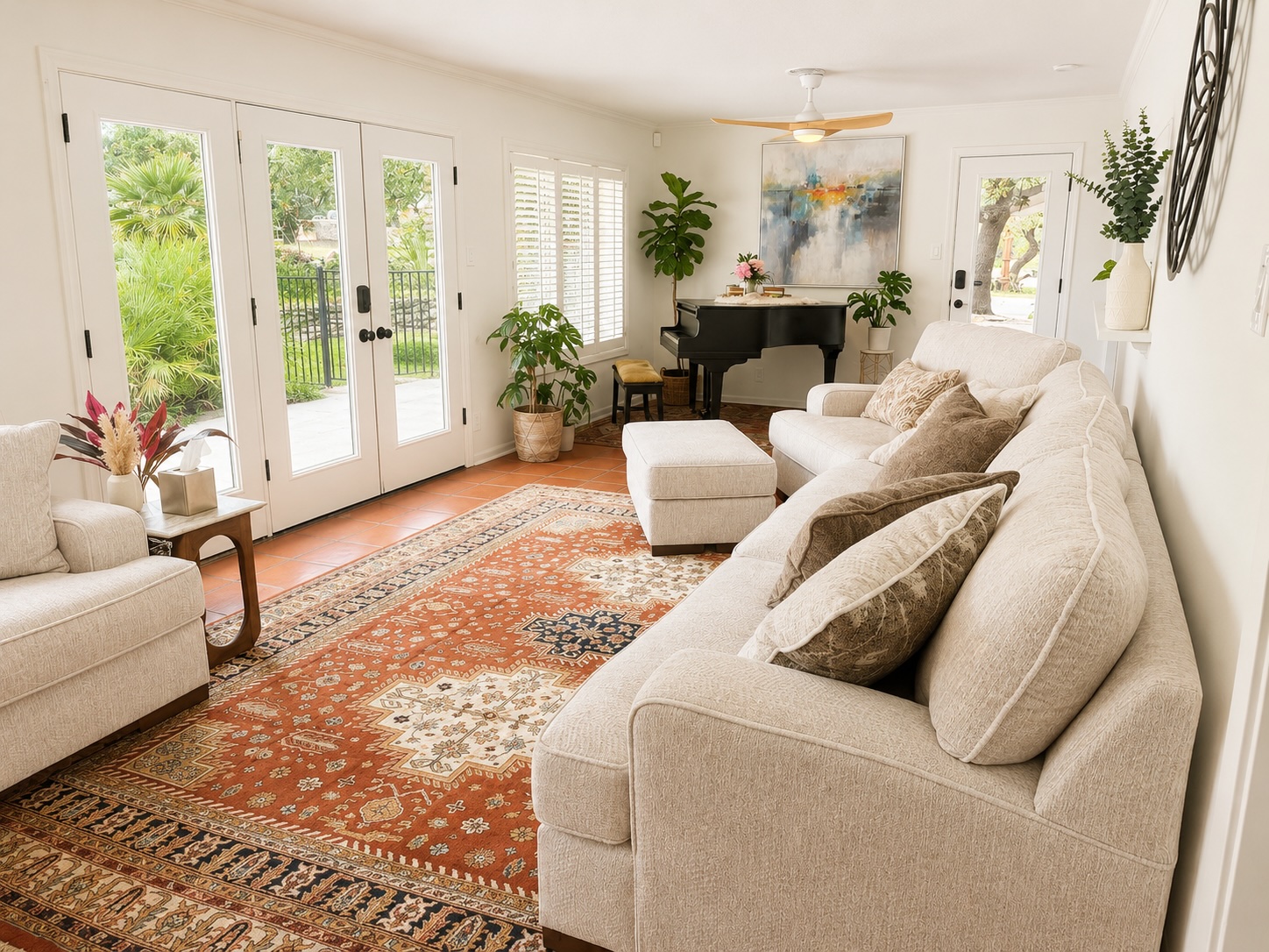 Within Center retreat house — living room