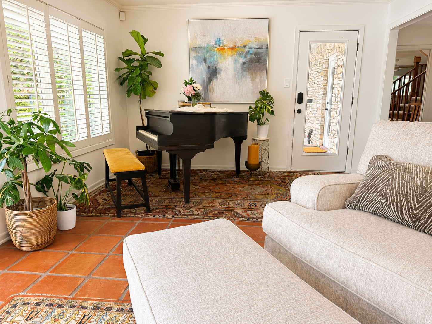 Within Center retreat house — living room