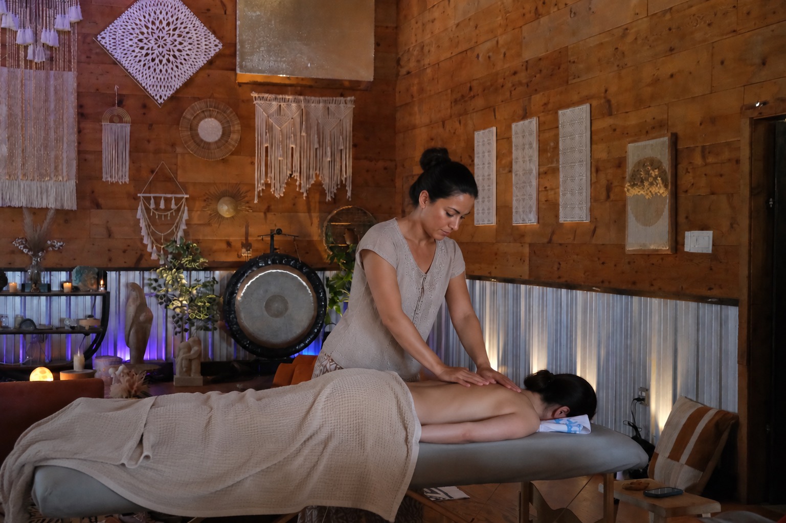 A private massage at AWKN Ranch